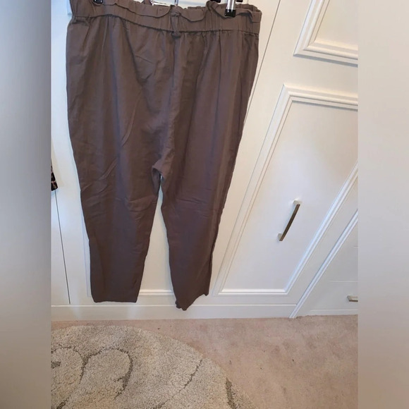 Set 2 SHEIN  leopard print wrap top/brown paper bag pants - Picture 3 of 14